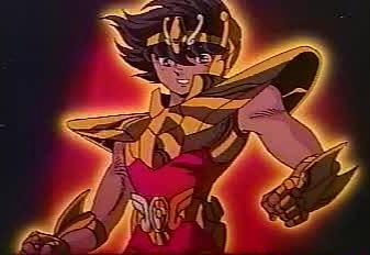 Seiya's cloth turned to gold