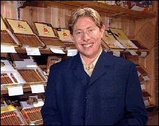 Jay on  location for Cigar Corner