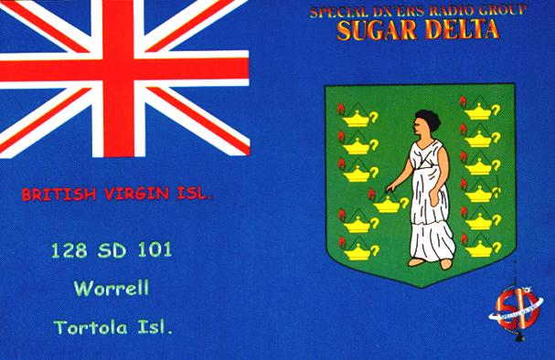 Qsl from British Virgin Islands