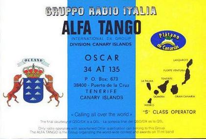 Qsl from The Canary Islands