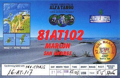 Qsl from San Andres Island