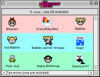 [A preview of nine of the icons]