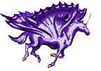 Unicornio azul, multigif
