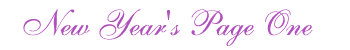New Year Page One Logo