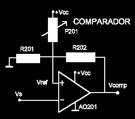 Esquema elctrico del comparador