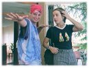 Wolfkid cerca di essere divertente e Sandy2 si spaventa.
