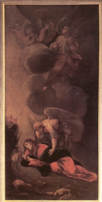 Altarbild Christus am lberg von Oetting 1731