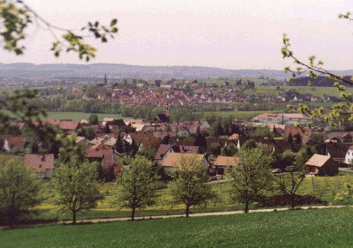 Ansicht von Igensdorf und Stckach vom Eberhardsberg aus