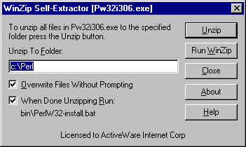 Installation Program screenshot