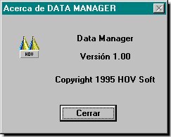 Data Manager V 1.00