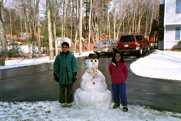 Our first snowman