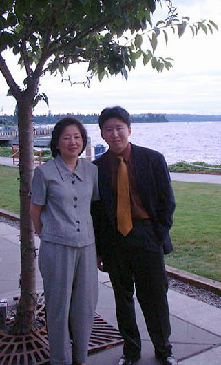 Mom and bro, Fred, lookin' good.