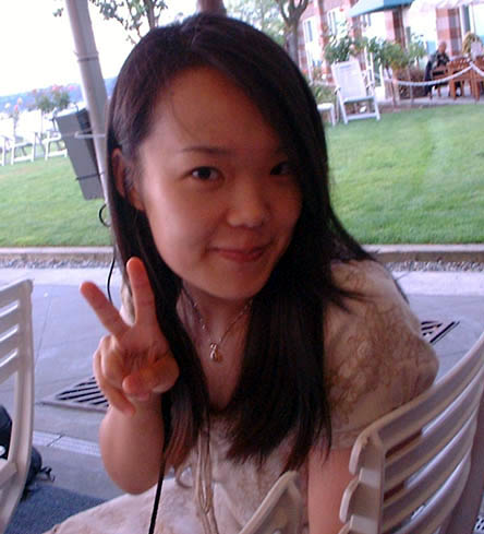 Sherry, brother Roy's girlfriend, my bud, being a cutie.