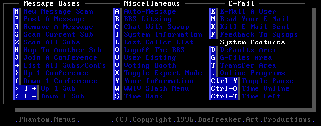 Phantom Menu Set Preview