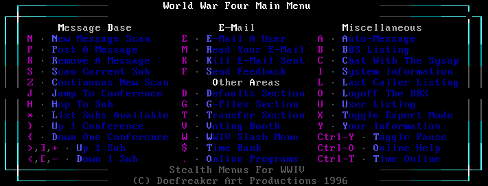 Stealth Menu Set Preview