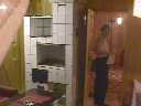Internal house view - pechka and the chamber entry