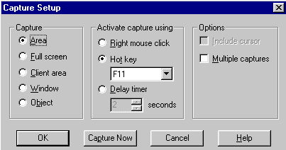 Setup Dialog Box