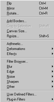 Image Dropdown Menu