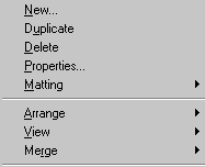 Layers Drop Down Menu