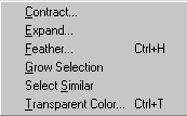 Modify Selections Menu