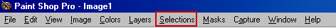 Selection Menu Bar