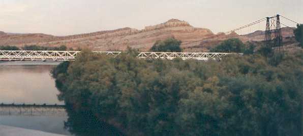 Dewey suspension bridge