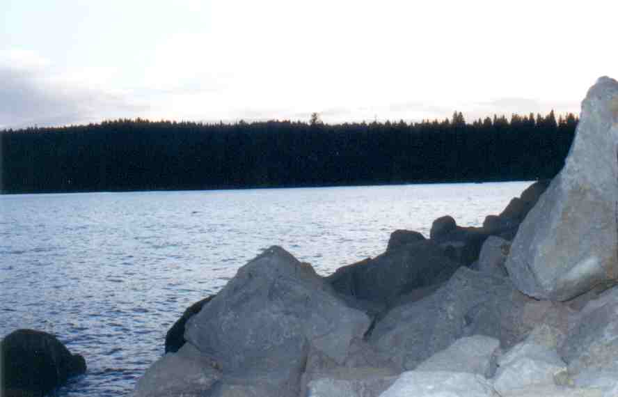 Lake at dusk