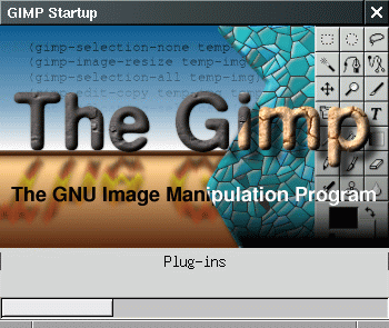 GIMP Startup IMAGE