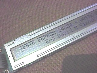 Display LCD - 40 caracteres por 2 linhas ...