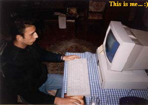 Eu in fata primului meu calculator