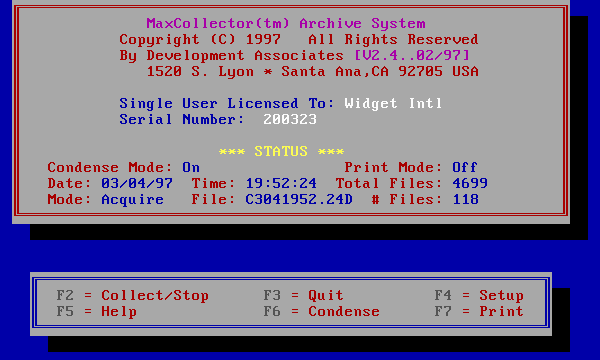MaxCollector  Screen Shot