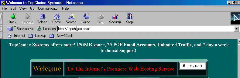 topchoice scrolling text on homepage, http://world.topchoice.com