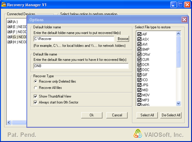VaioSoft Recovery Manager 3