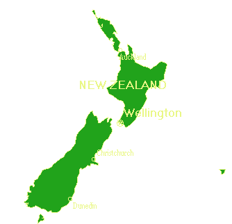 New Zealand map