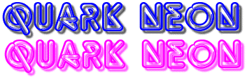 Quark Neon font