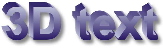 3d text example