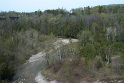 West Duffins Creek  - view from the ridge