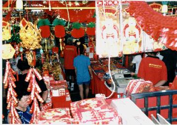 Stationary Shop selling Chinese New Year's accessories.