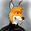 FoxZatt in Black Rubber Suit