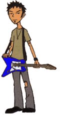sexy trent with his guitar