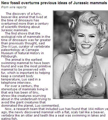 Anna Nicole Smith - Extinct Beaver