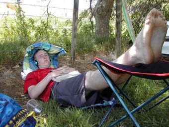 James Chilling Out