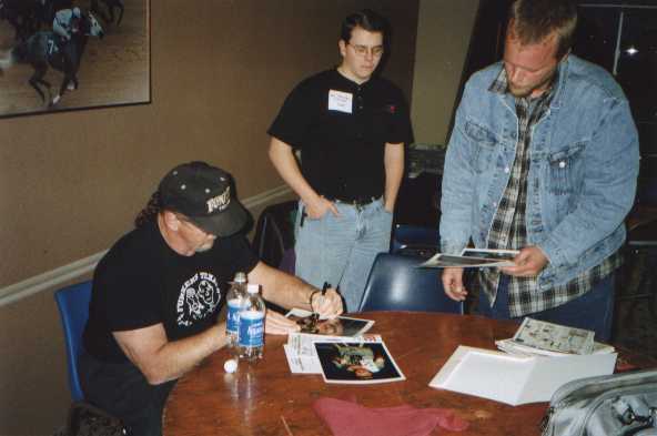 Terry signs for his fans