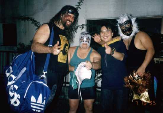 Cactus Jack, Super Astro, Masanori, and Gran Apache