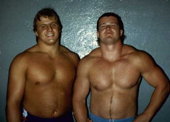 Owen Hart and Ben Bassarab