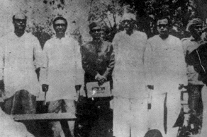 Mujib Nagar Government taking Oath