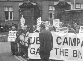 Dublin bin charge protests continue