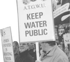 Protest against water charges, May 2003