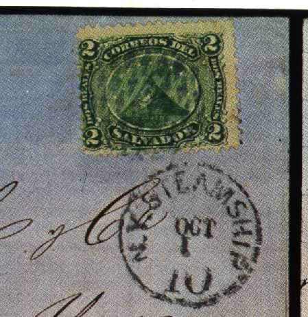 Salvadorian cover with stamp No. 3
