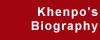 Khenpo's Bio